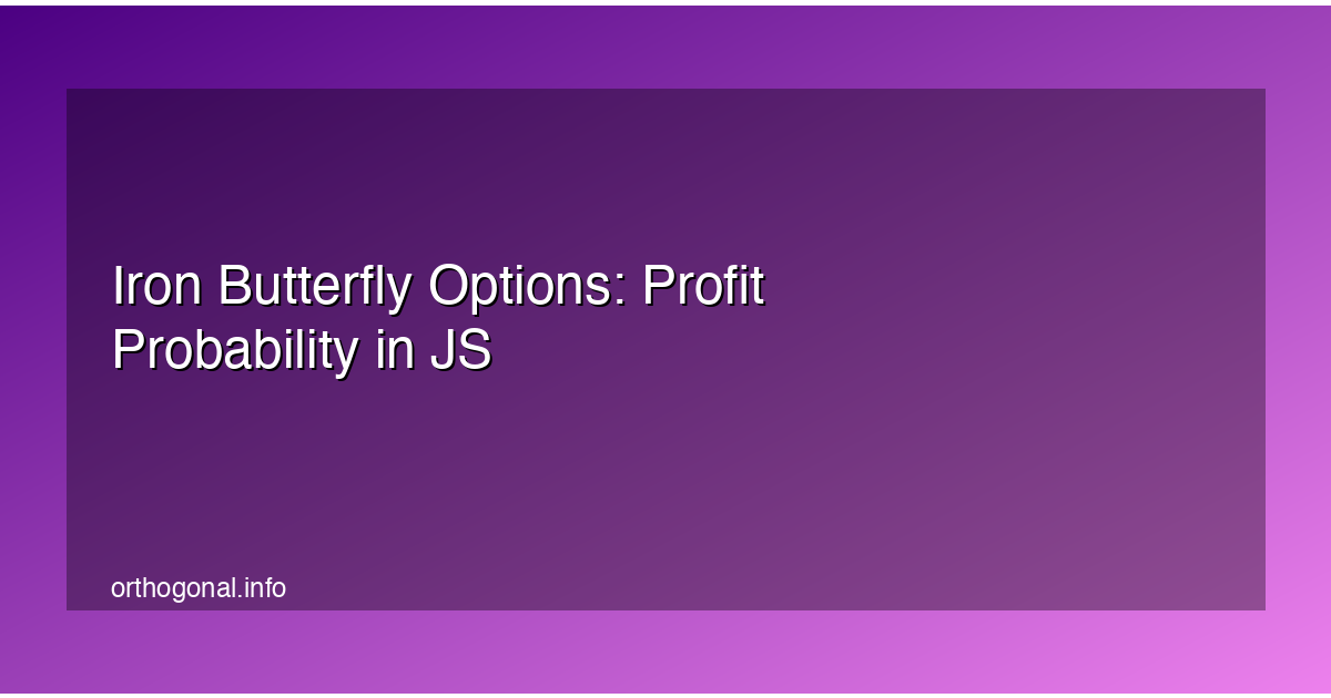 Iron Butterfly Options: Profit Probability in JS